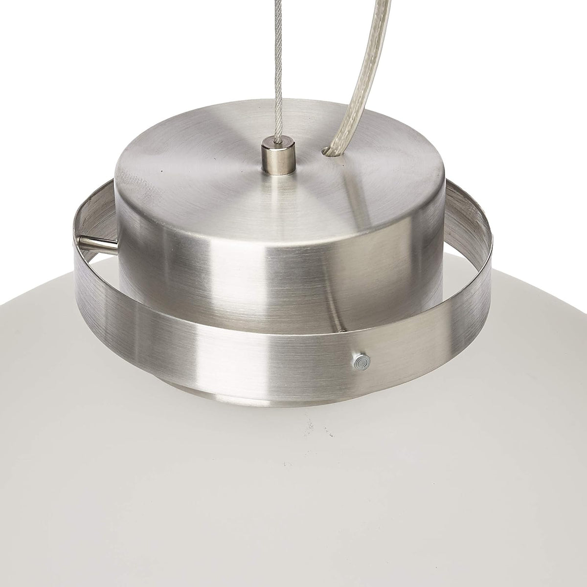 MAXXI MX-CL4265 Candil Decorativo en Aluminio Cepillado, Vidrio Mate