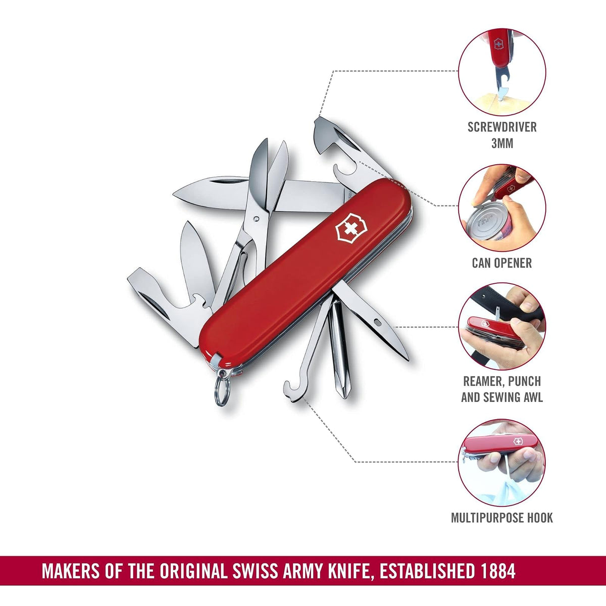 Victorinox Swiss Army Super Tinker Pocket Tool - Red