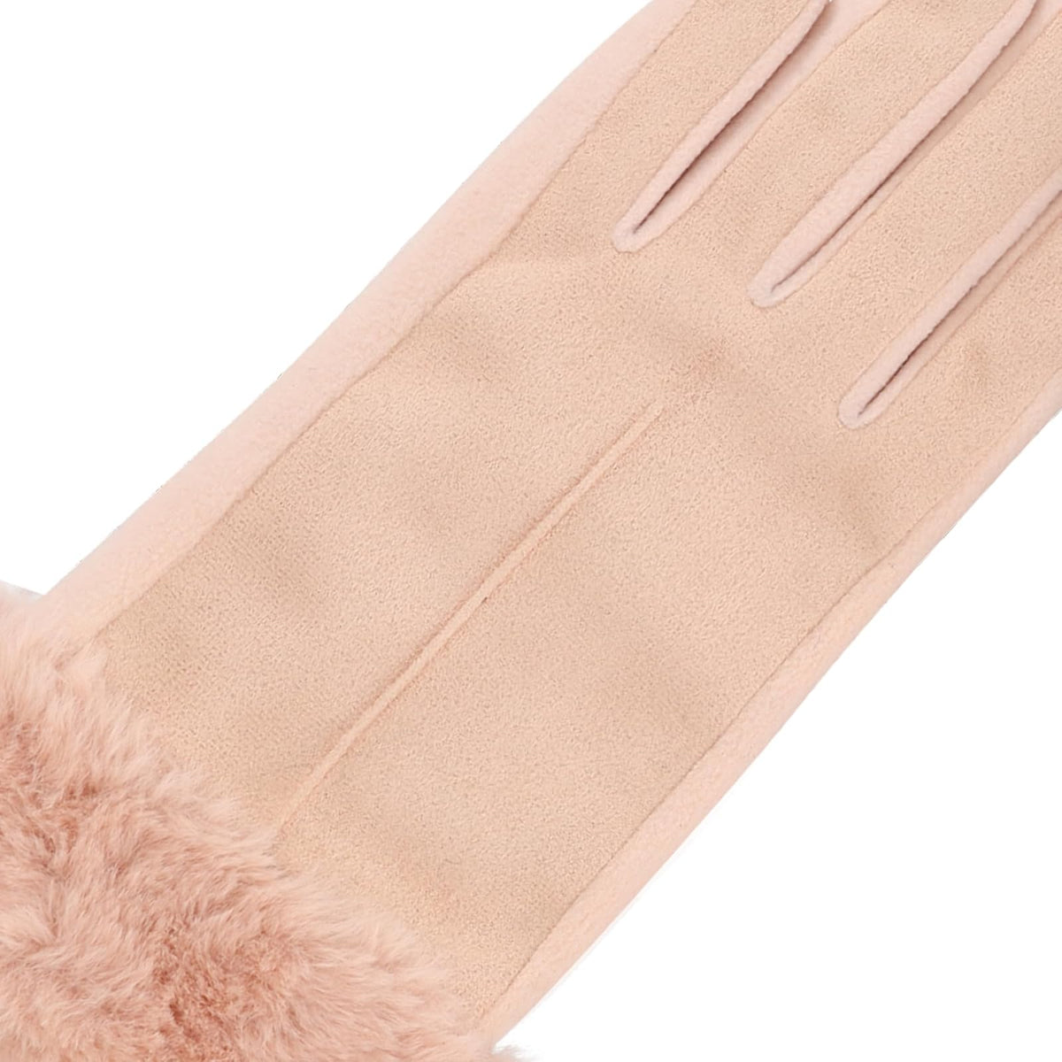 isotoner Mya Guante de microgamuza con puño de piel Guantes Mujer