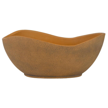 Classic Home and Garden ARC - tazón único con tapón de Drenaje, Resistente a los Rayos UV, Maceta Moderna para Hierbas (Arcilla Georgia de 12 Pulgadas)