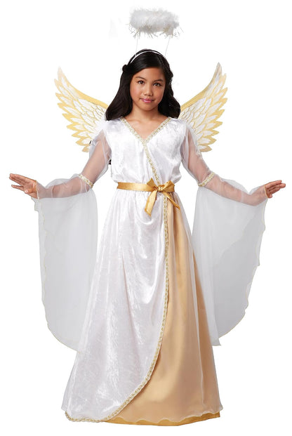 Girls Guardian Angel Costume X-Small (4-6) - XS - White - Standard Packaging