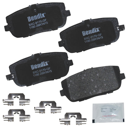 Bendix Priority1 Pastillas de Freno Traseras de Cerámica - CFC1180