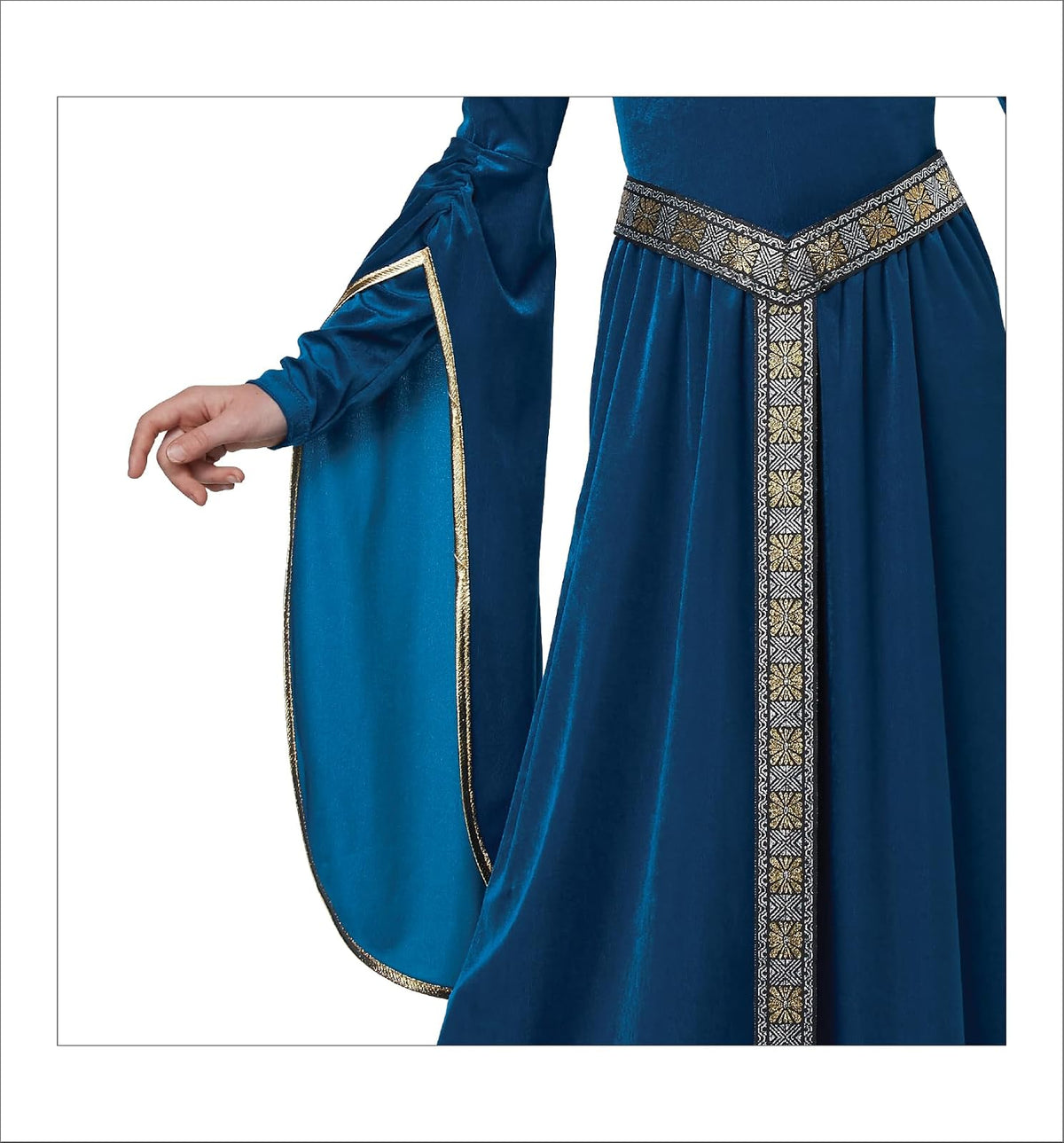 California - Disfraz de princesa medieval, disfraz infantil, talla XS