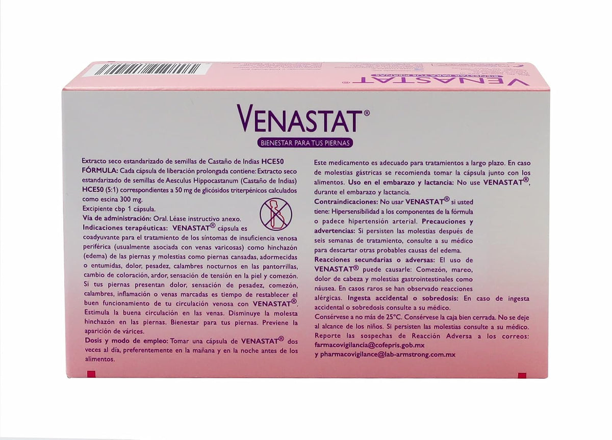 Venastat Cápsulas caja con 60 Piezas