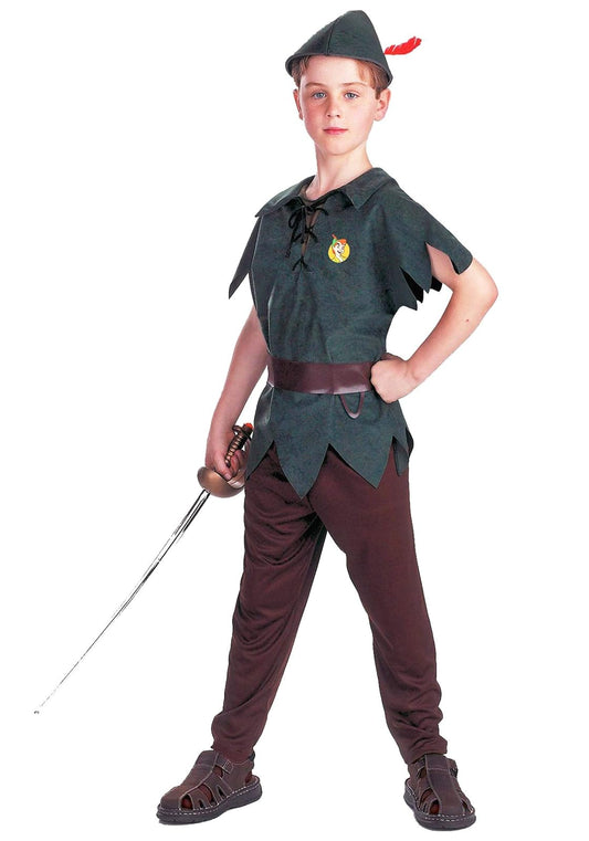 Disfraz de Peter Pan para niño, talla M (7-8)