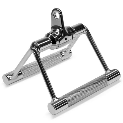 Yes4All Mango Doble Agarre en D para Poleas - Double Row Rotate Chrome