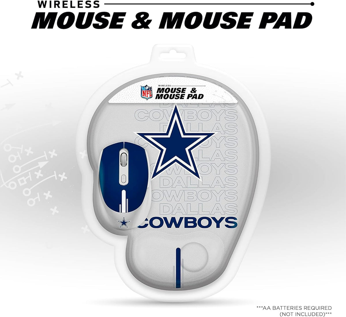 SOAR NFL - Alfombrilla inalámbrica para Mouse y Mouse (New England Patriots)