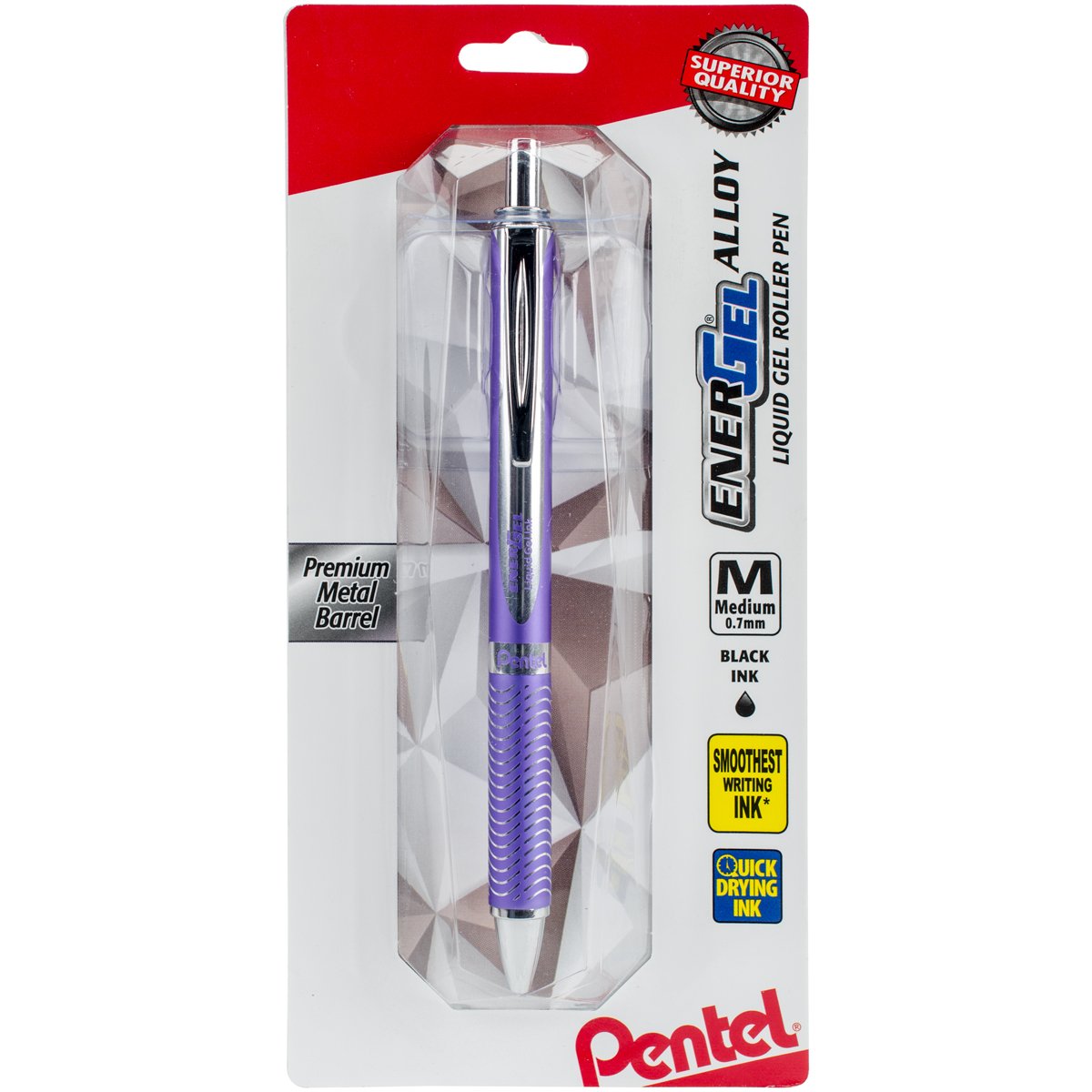 Pentel EnerGel Aleación RT Bolígrafo de Gel Líquido - Violeta