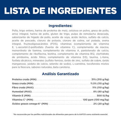 Hill's Science Diet Indoor Croquetas para Gato Adulto Sabor Pollo 3.2Kg | Croquetas Hill's para gato, pollo real, digestión saludable, sistema inmunológico fuerte, omega-6 y vitamina E