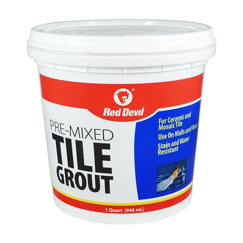 Red Devil, Inc. 424 Pre-Mixed Wall Tile Grout White Quart by Red Devil
