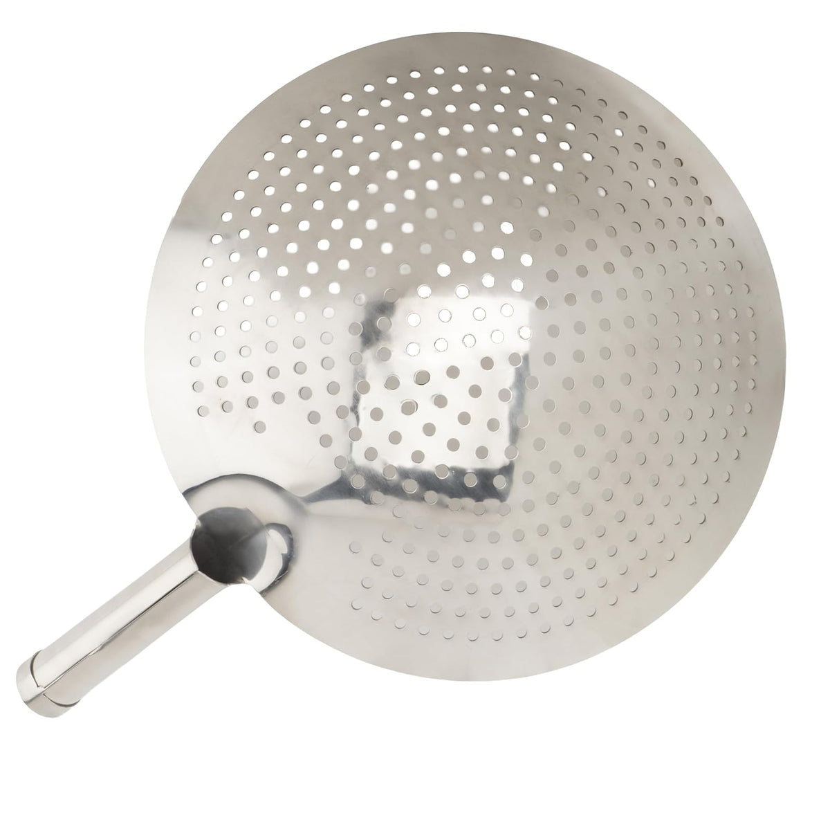 Winco Skimmer redondo de acero inoxidable, 12 pulgadas, mediano