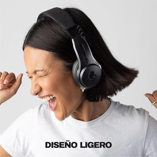 Skullcandy Icon ANC Noise Canceling Wireless Headphones - True Black | On-Ear Fit, Bluetooth, Noise Cancellation, 60 Hours Battery, Sweat Water Resistant, Foldable, Travel Ready, Microphone