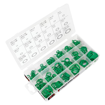 Performance Tool Anillos O Métricos W5201, 270 Piezas, Verde | Surtido de kit de sellos de reparación automotriz y herramientas. Nitrilo butadieno hidrogenado. Resistente a productos