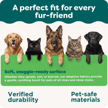 Furhaven Pet - Sofá ortopédico acolchado FurHaven Jumbo para perros y gatos, azul marino