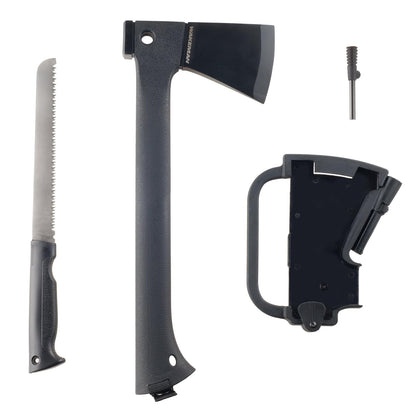 Wakeman FBA_75-CMP1004 Multi-Function Camping Axe with Saw & Firestarter