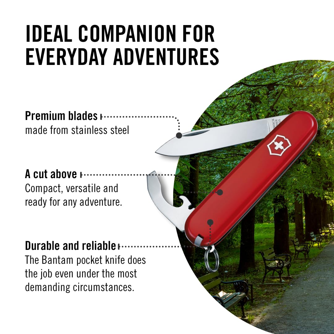 Victorinox Bantam Tipo Oficial, color Rojo, 8 Usos