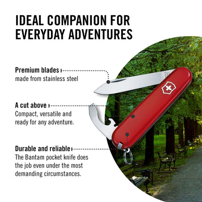 Victorinox Bantam Tipo Oficial, color Rojo, 8 Usos