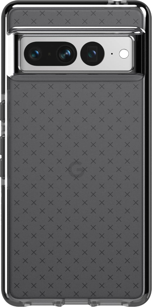 Tech21 Google Pixel 7 Pro EVO Check - Funda Ultra Protectora para teléfono con protección contra caídas múltiples de 15 pies