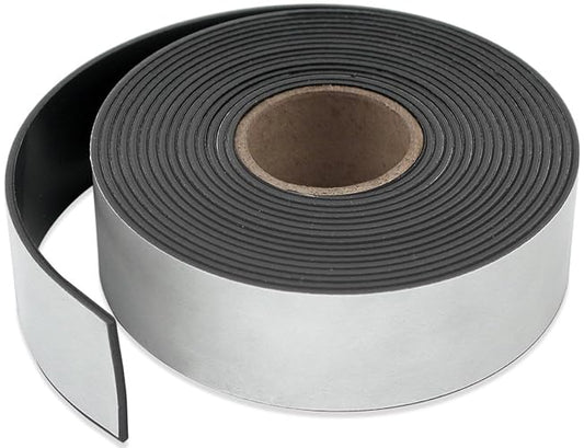Master Magnetics ZG60A-A10BX - Tira de imán flexible con parte trasera adhesiva, 1/16 pulgadas de grosor, 1-1/2 pulgadas de ancho, 10 pies (1 rollo), ZG60A-A10BX