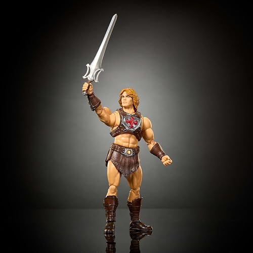 Masters of The Universe Figura de Acción Chronicles He-Man 6+ Años | Escala 1:12, película 2026, 30 puntos de articulación; incluye Espada del Poder