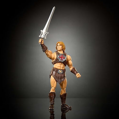 Masters of The Universe Figura de Acción Chronicles He-Man 6+ Años | Escala 1:12, película 2026, 30 puntos de articulación; incluye Espada del Poder