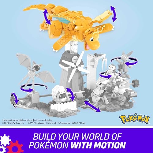 Mega Brands Pokémon Juguete de Construcción Dragonite para niños de 8 años en adelante