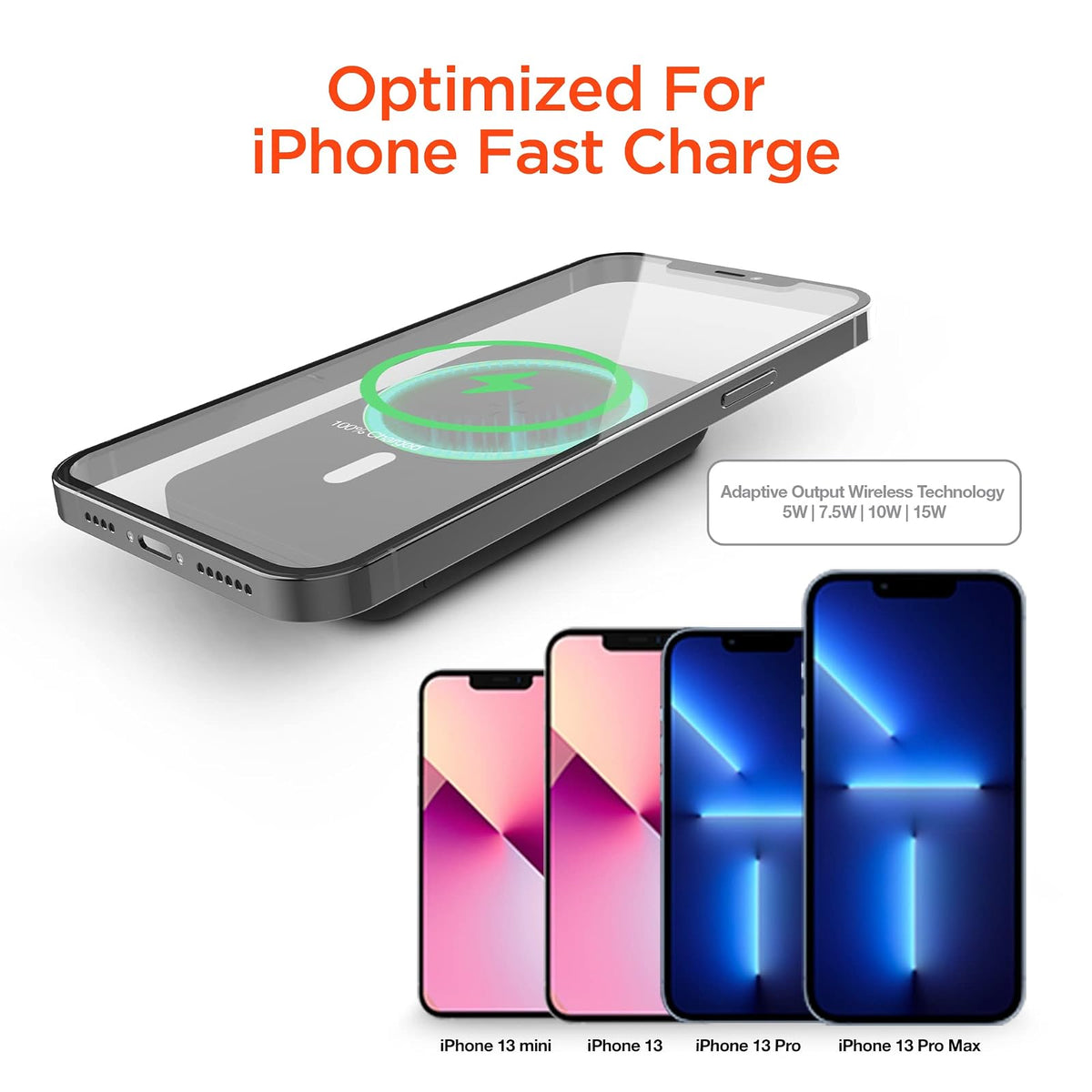 Batería inalámbrica para Iphone13 Compatible con magsafe, 5000 mAh