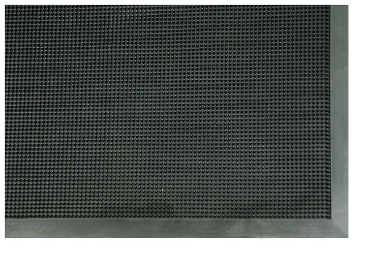 Tapete de Hule Heavy Trafic 60 x 81 cm, Negro, Retiene el Polvo y Agua Gracias a Sus Costillas Limpiadoras, Muy Resistente, para Colocarse en Cualquier Tipo de Entrada.