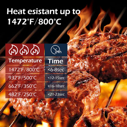 Z GRILLS Guantes de parrilla para barbacoa de 1880 °F, resistentes al calor, guantes de silicona resistentes al calor, guantes para ahumar, tamaño universal para barbacoa, hornear, freír, soldar, cortar