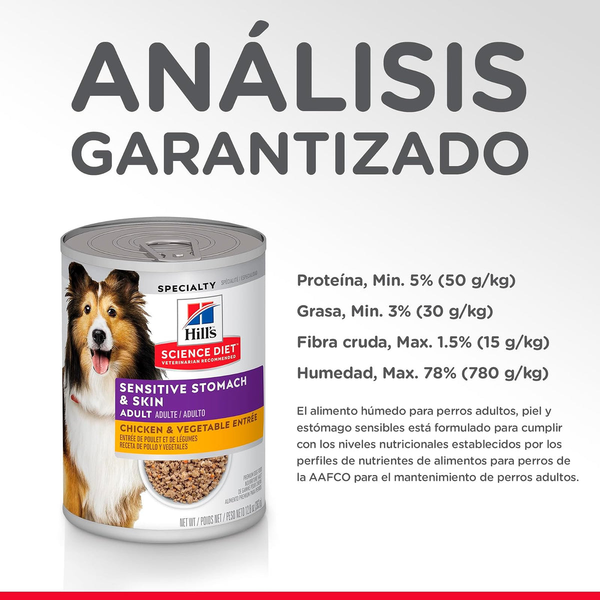 Hill's Alimento Húmedo Perro con Piel Y Estomago Sensible 12 Pack 363G | Alimento húmedo Hill's para perro, piel y estómago sensible, alta digestibilidad, barrera cutánea sana