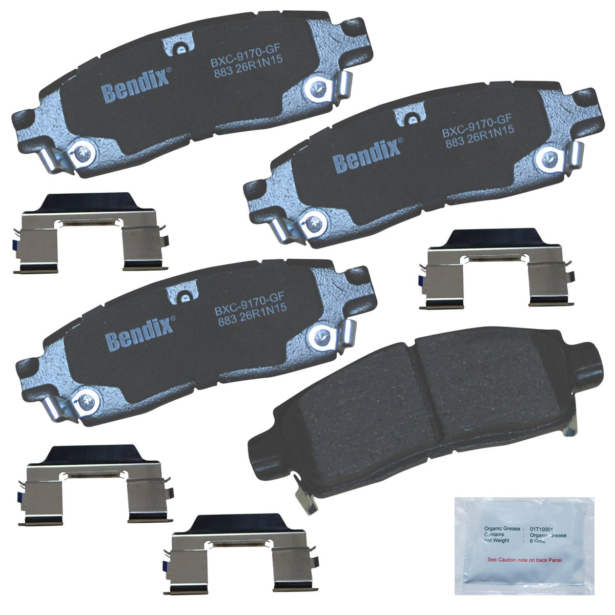 Bendix Priority1 Pastillas de Freno Traseras de Cerámica - CFC883