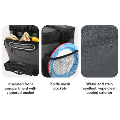 Arctic Zone Titan Deep Freeze Cooler - Zipperless Hardbody Cooler - Small & Large Capacity- Beach & Camping Cooler - Deep Freeze Insulation, HardBody Liner, and SmartShelf