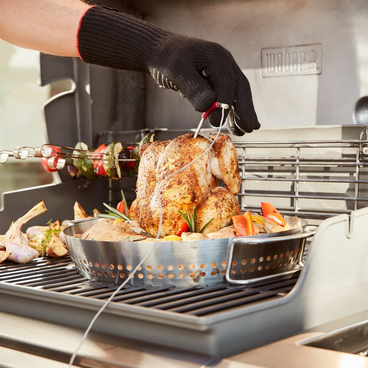 Weber Sistema Gourmet GBS Soporte para Aves y Rostizado