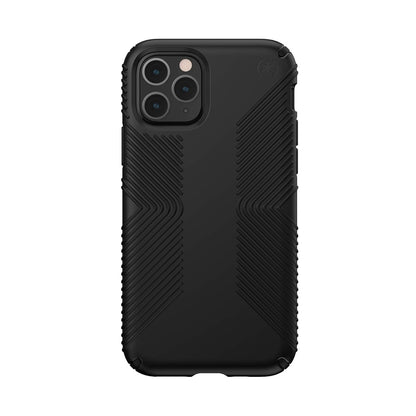 Speck Products Presidio Grip - Funda para iPhone 11 Pro, Poliuretano termoplástico, absorción de Golpes, Negro/Negro, Modelo: 129892-1050