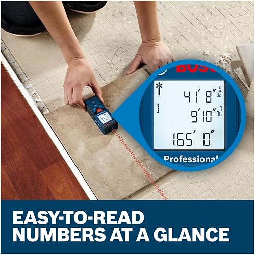Bosch Blaze Pro GLM165-40 - Medidor láser de distancia, 165 pies (50.29 m)