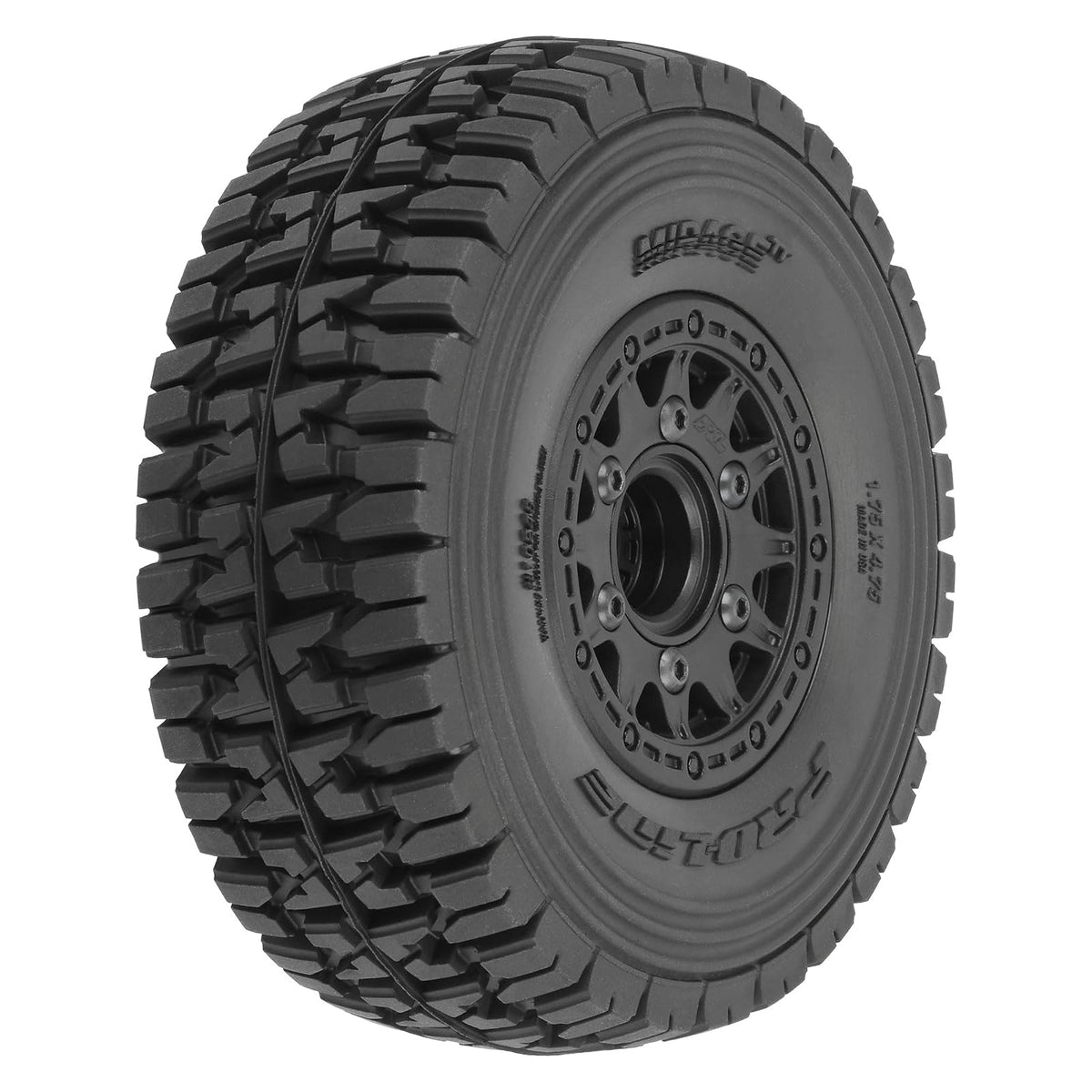 Pro-line Racing Mirage TT - Neumáticos SC con cinturón de 2.2"/3" montados en Raid Negro 6x30 ruedas hexagonales extraíbles de 12 mm y 14 mm 2 PRO1024811