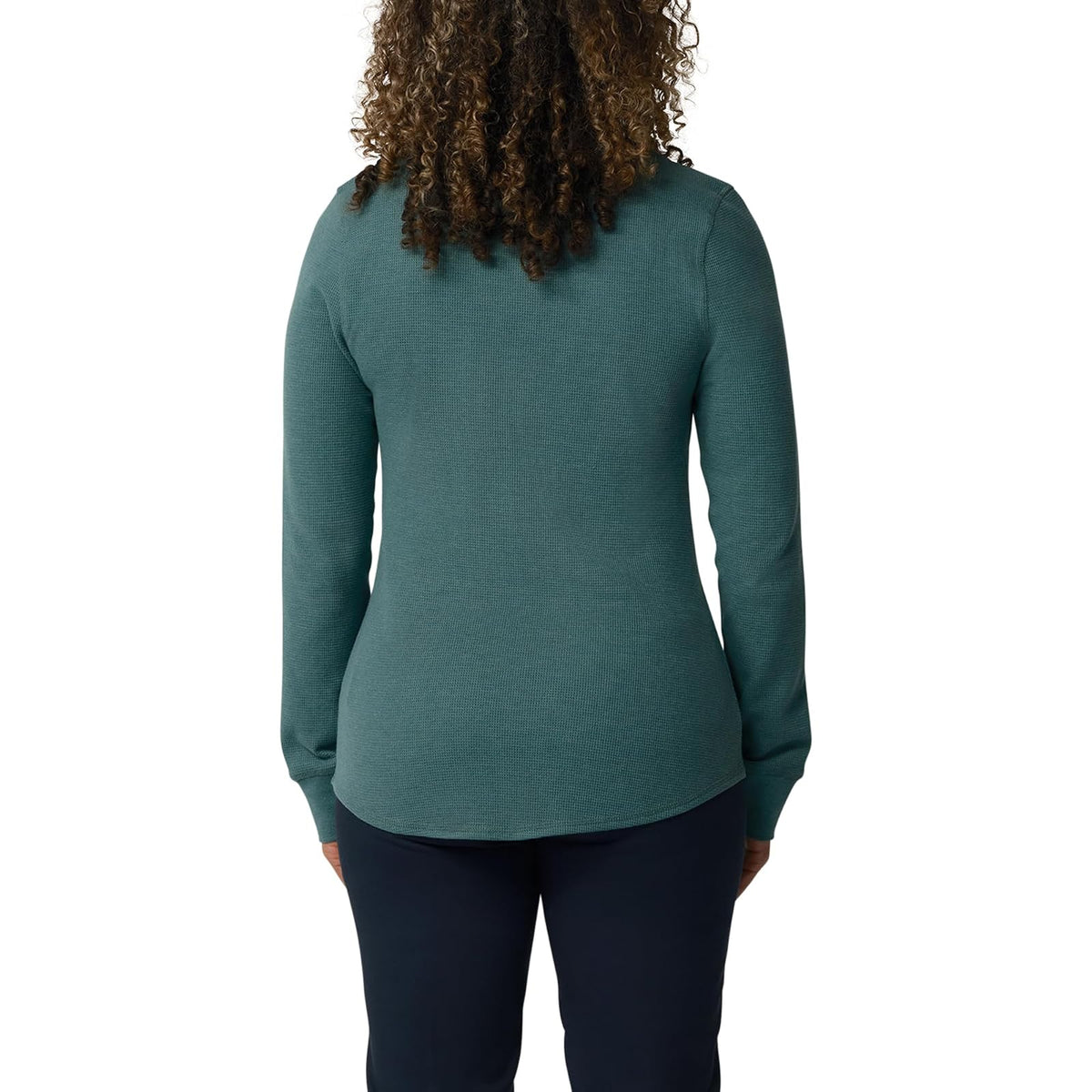 Dickies Camisa térmica de Manga Larga con Cuello Redondo Playera de Trabajo para Mujer