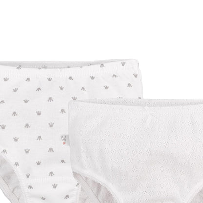 Baby Creysi Pantaleta Manga Larga para Bebé Niña Pack de 6 Algodón Hipoalergénico