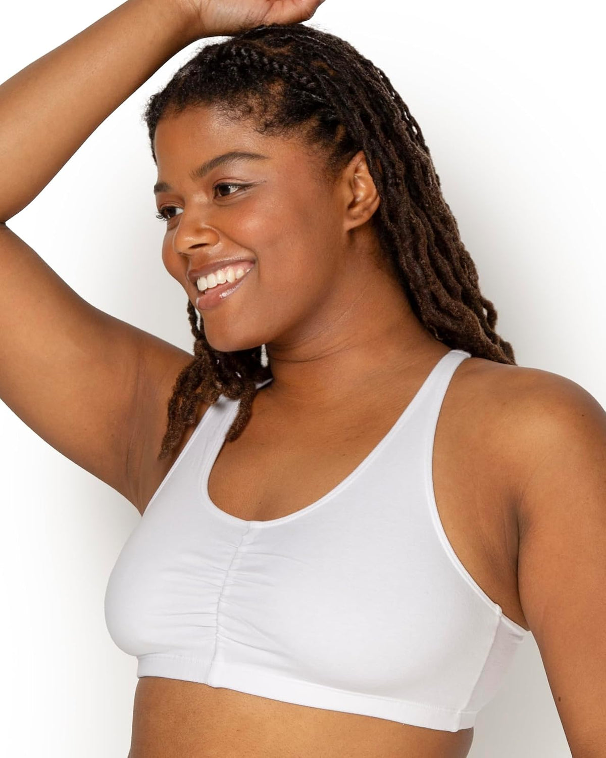 Fruit of The Loom Women's Shirred Front Racerback
