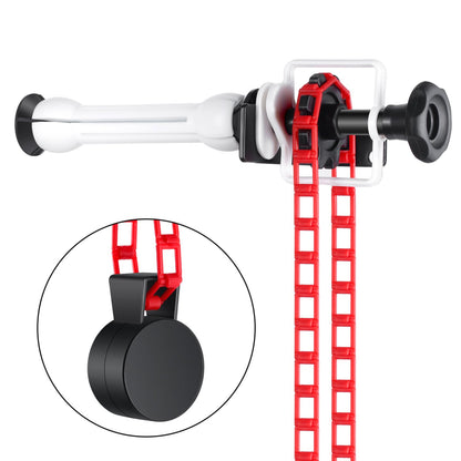 Neewer® Fotografía Single Rodillo Pared Montaje Manual Rasfondo Apoyo Sistema, Incluye Dos(2) Single Gancho, Dos(2) Barras de Extensión, Uno(1) Cadena, Ocho(4) Pinzas Tornillos