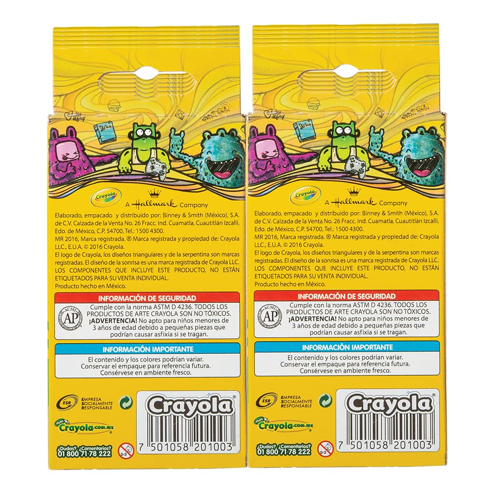 Crayola Pack de 12 Cajas de 12 Crayones Estándar