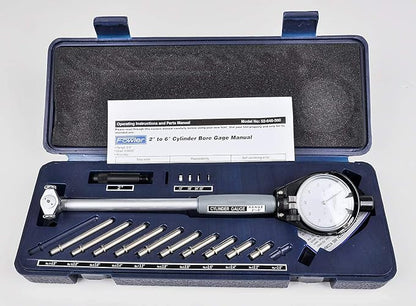 Fowler 52-646-300-0, calibre de orificio de esfera cilíndrica con rango de medición de 6 pulgadas