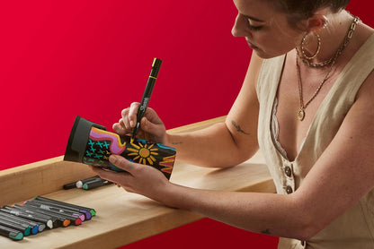 Sharpie Marcadores Creativos, Marcadores Acrílicos a Base de Agua, Punta Pincel, Colores Surtidos, 5 Piezas