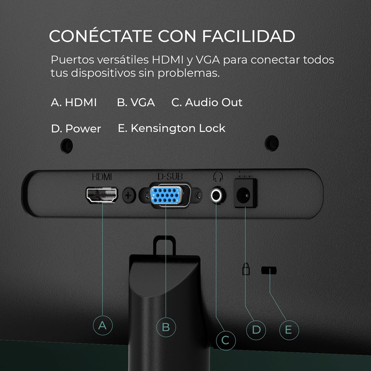 AOC Monitor 24 Pulgadas, 24B35H3, FHD IPS, 120Hz, 1ms, VESA, sincronización adaptativa, VGA y HDMI, sin Parpadeo, luz Azul Baja, Listo para HDR, VESA, Ajuste de inclinación.