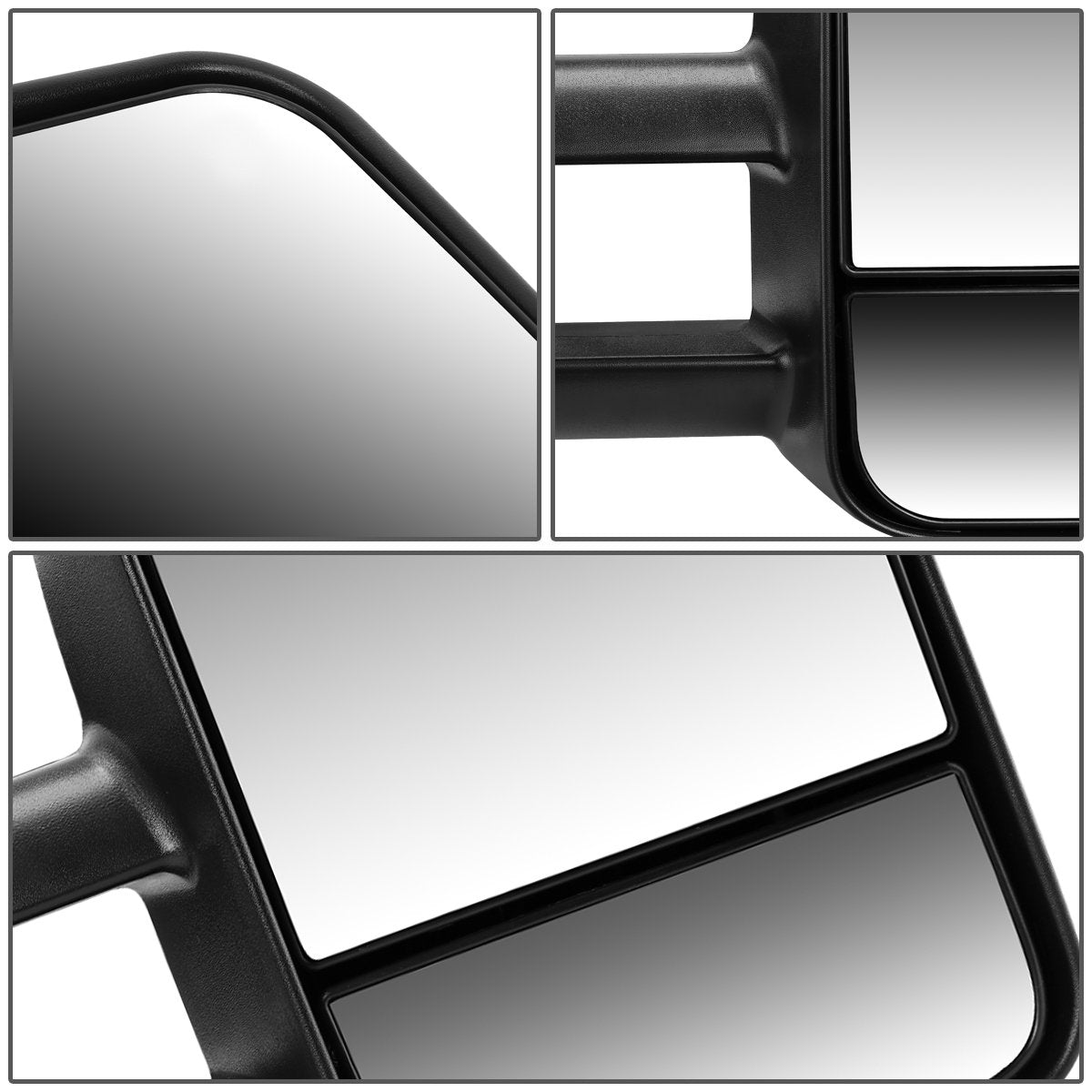 DNA Motoring TWM-022-T111-BK-R Espejo de Remolque Eléctrico Derecho para Chevy C/K 1500/2500 1988-2000 y Tahoe 1995-1999, Negro
