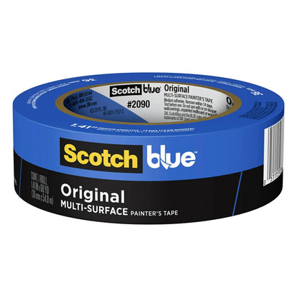 ScotchBlue Cinta de Pintores Multisuperficie 1.4" | Azul, 16 rollos, 1.4 pulgadas de ancho, hasta 14 días, sin residuos, resistente UV