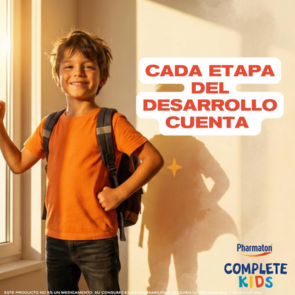 Pharmaton Complete Kids Suplemento Alimenticio en Jarabe, 100 ml. Complementa las Deficiencias de Vitaminas y Minerales en Niños de 4 a 12 años