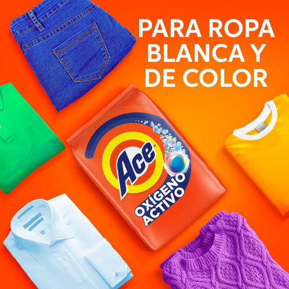 Ace Limpieza Instantánea Detergente en Polvo con Oxígeno Activo 4.3kg