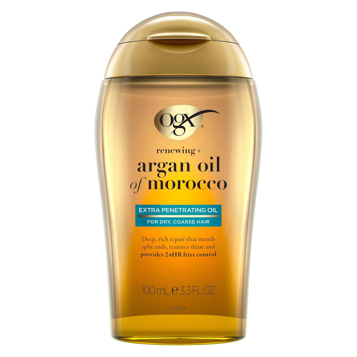 OGX, Tratamiento Capilar Renovador Extra Fuerte de Aceite de Argán, 100 ml