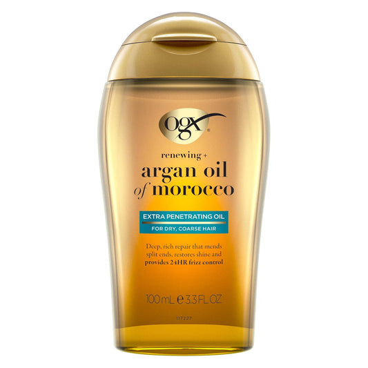 OGX, Tratamiento Capilar Renovador Extra Fuerte de Aceite de Argán, 100 ml